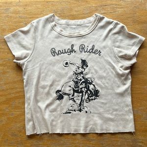 Brandy Melville rough rider crop top